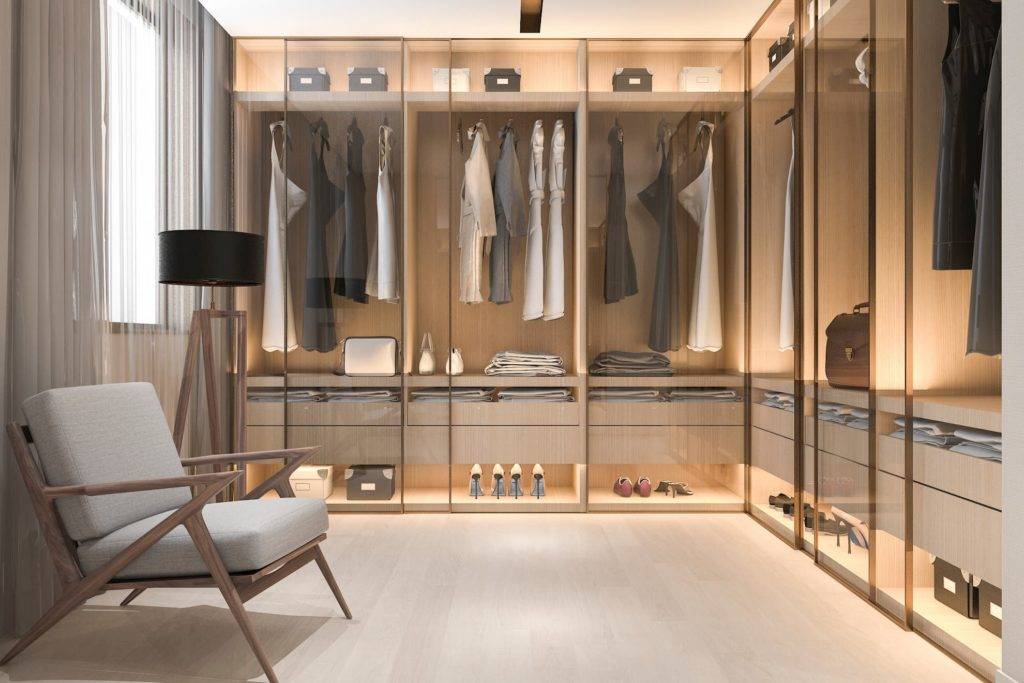 walk in wardrobe rustic